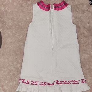 Pink and White Kids Casual Dress